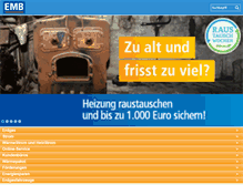 Tablet Screenshot of emb-gmbh.de